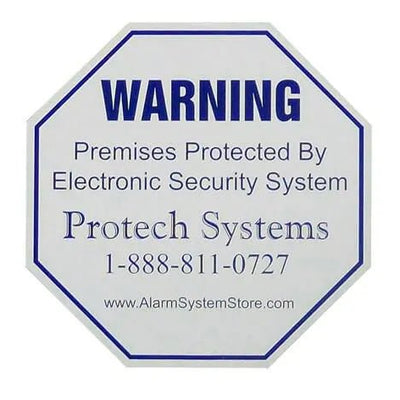 Alarm system warning decal stickers
