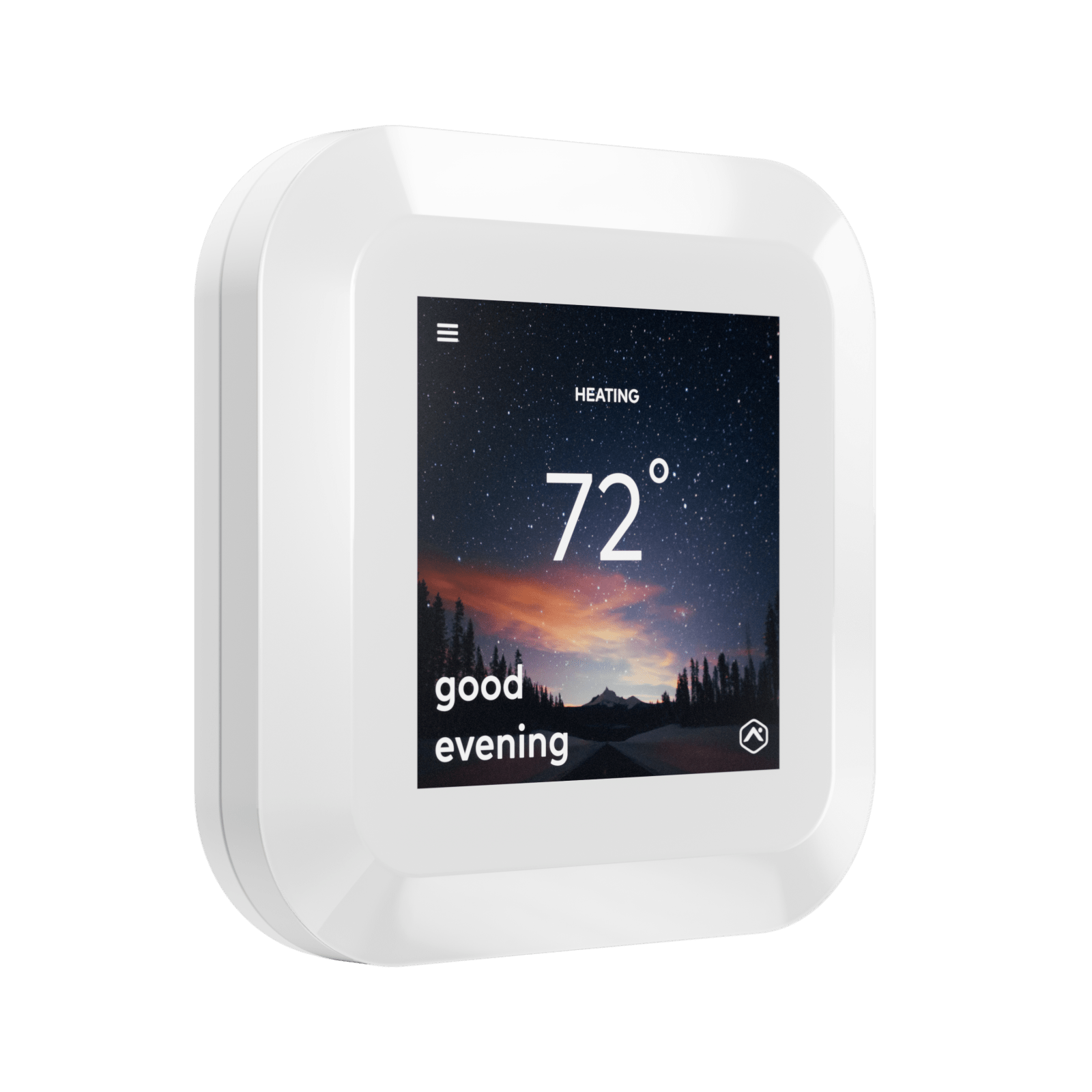Alarm.com ADC-T40K-HD-W Smart Color Touchscreen Thermostat - White