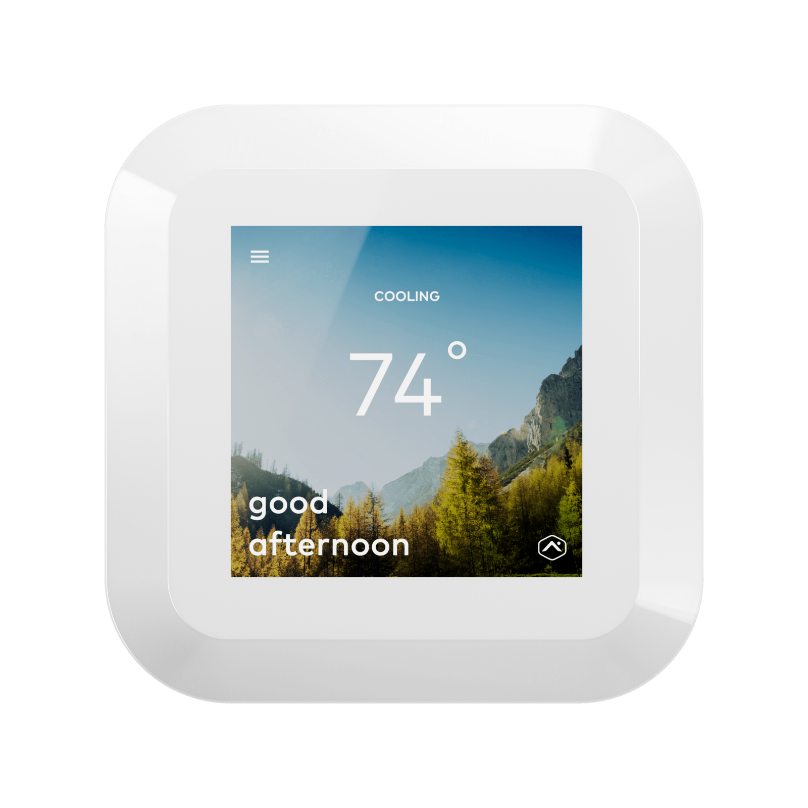 Alarm.com ADC-T40K-HD-W Smart Color Touchscreen Thermostat - White