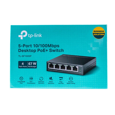 TP-Link TL-SF1005P 4 Port POE Fast Network Camera Switch