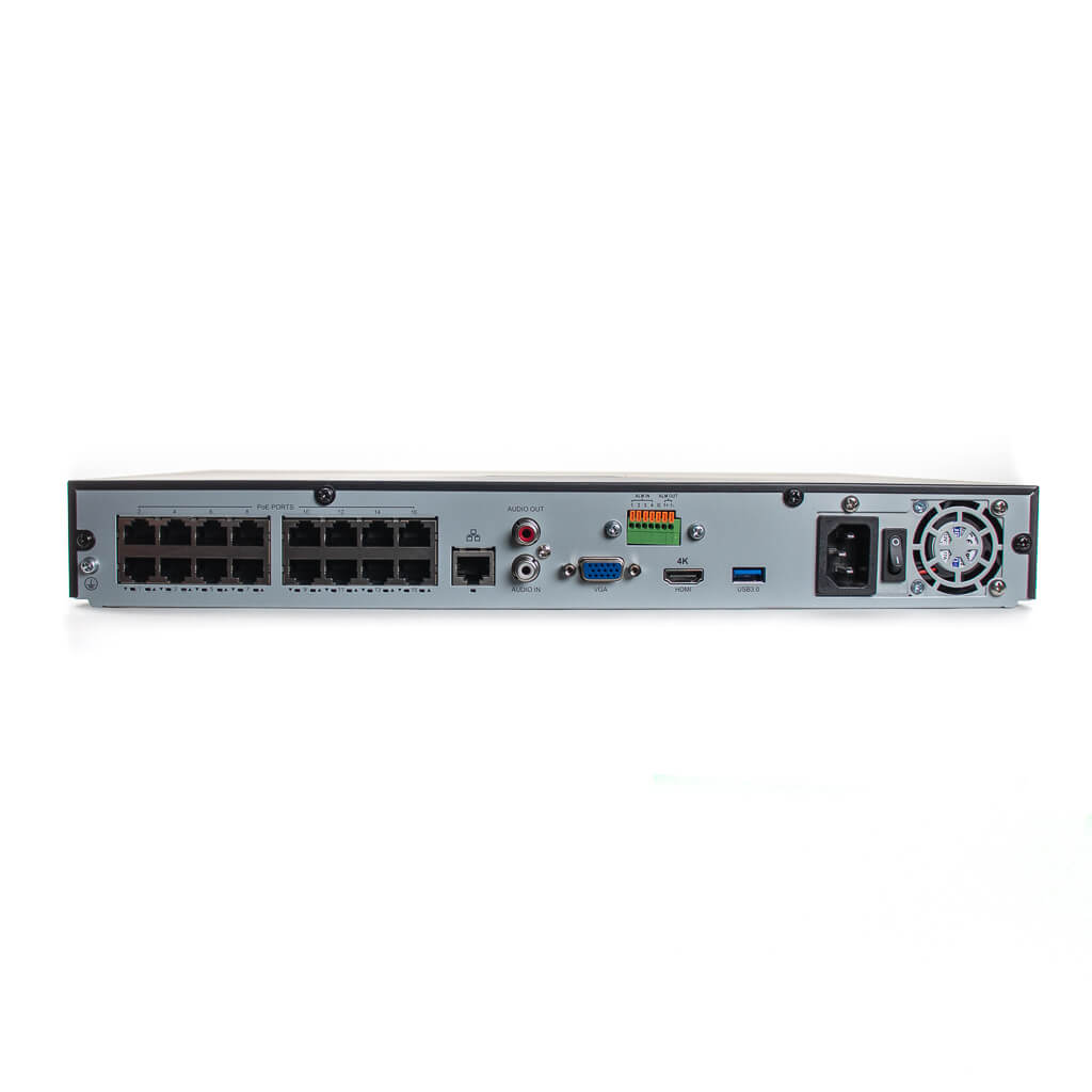16 Camera 4K Security Network Video Recorder With 16 POE and