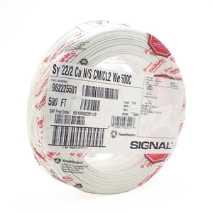 500 ft. roll of 22 ga. 2 conductor solid wire