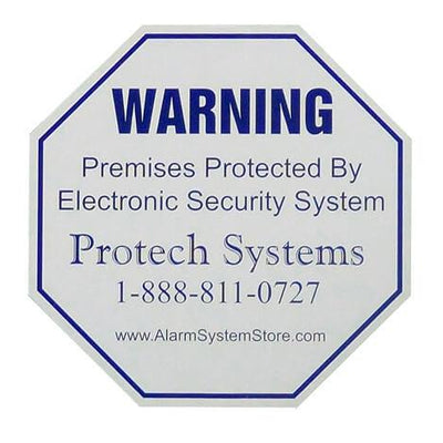 Alarm Warning Decal Stickers (4 pack)