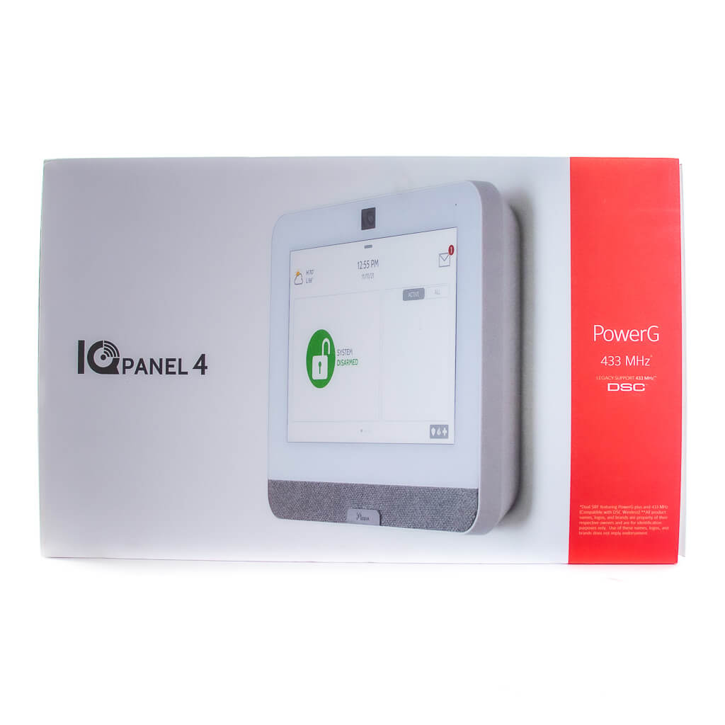 Qolsys IQ Panel 4 PowerG + 433 Touchscreen Wireless Alarm System