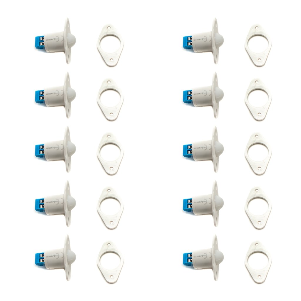 TANE 22TCWH Rollerball Door Or Window White Contact 10 Pack