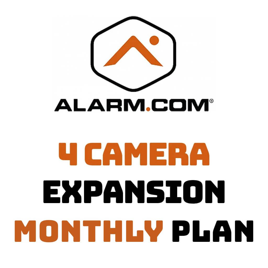 4 Camera Expansion For Alarm.com Video Services Monthly Plan