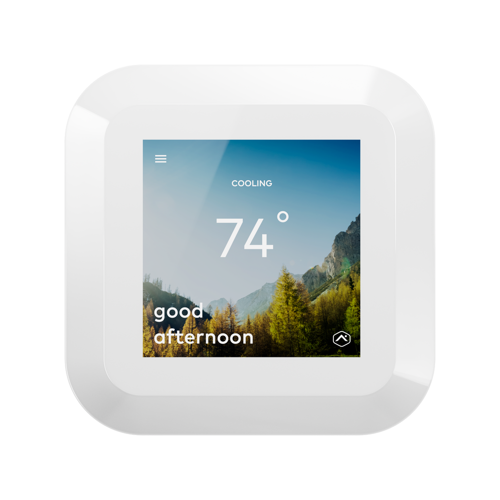 Alarm.com ADC-T40K-HD-W Smart Color Touchscreen Thermostat - White