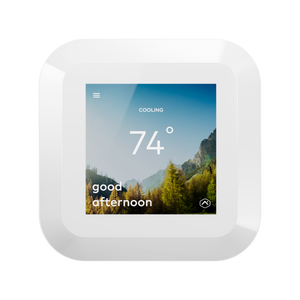 Alarm.com ADC-T40K-HD-W Smart Color Touchscreen Thermostat - White