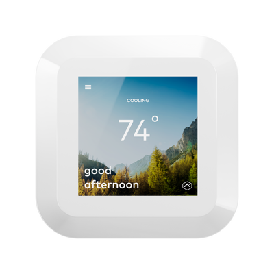Alarm.com ADC-T40K-HD-W Smart Color Touchscreen Thermostat - White