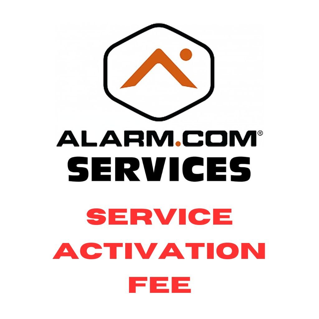 Activation fee for alarm.com monthly services