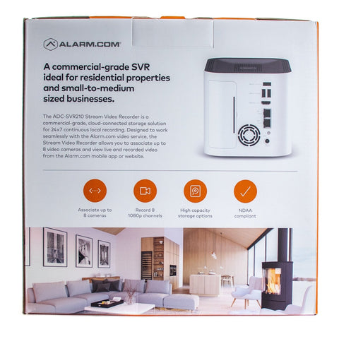 ADC-SVR210-2TB Alarm.com 8-Channel Stream Video Recorder with 2TB HDD