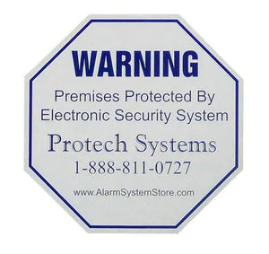 Alarm system warning decal stickers