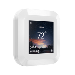 Alarm.com ADC-T40K-HD-W Smart Color Touchscreen Thermostat - White