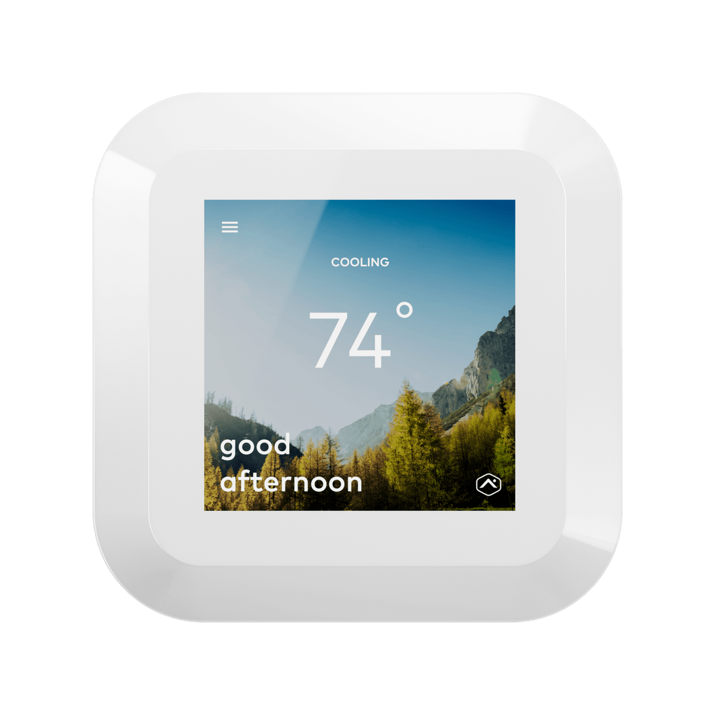 Alarm.com ADC-T40K-HD-W Smart Color Touchscreen Thermostat - White