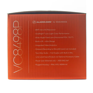 Alarm.Com ADC-VC8498P Prism Series 8MP Fixed Dome Camera
