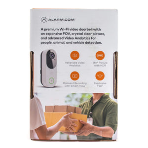 Alarm.com ADC-VDB775 Premium 4MP Wired Video Doorbell Camera