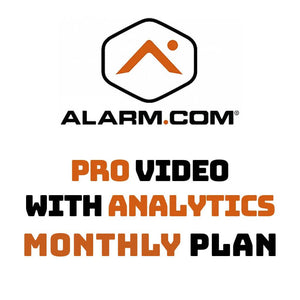 Alarm.com Pro Video With Analytics Service Monthly Plan - NO CONTRACT