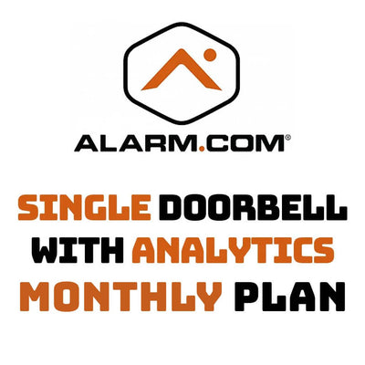 Alarm.com Single Doorbell Service With Analytics Monthly Plan
