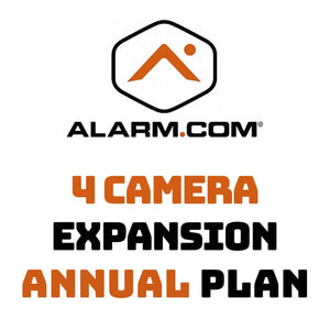 Alarm.com Video 4 Camera Expansion Service Annual Plan
