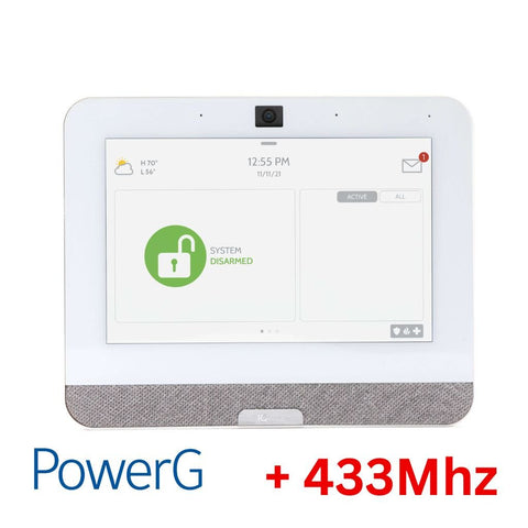 Qolsys IQ Panel 4 PowerG + 433 Touchscreen Wireless Alarm System - AlarmSystemStore.com
