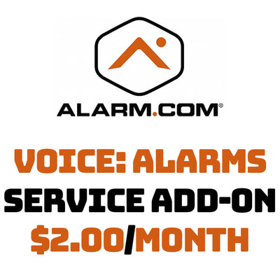 Alarm.com Interactive Add-on: Voice Notifications For Alarms for $2.00/month
