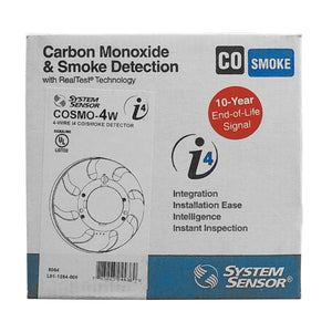 System Sensor COSMO-4W 4 wire Smoke CO Detector Combo