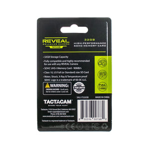 Tactacam 32 GB SD Card For Reveal Trail Cameras