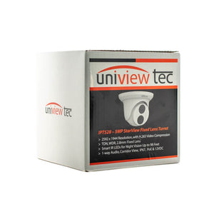 Uniview Tech IPT528AIX - 5MP H.265 IR Outdoor Turret Dome Camera 2.8mm lens